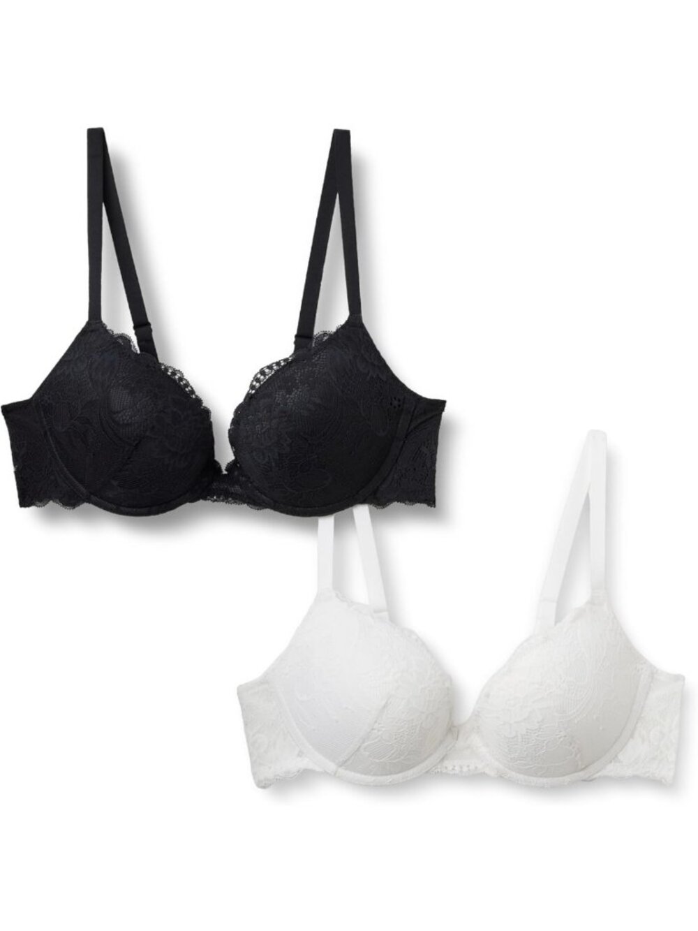 Padded Underwire Lace Push-Up Bra Set - 2 Pack, Comfortable & Stylish Lingerie